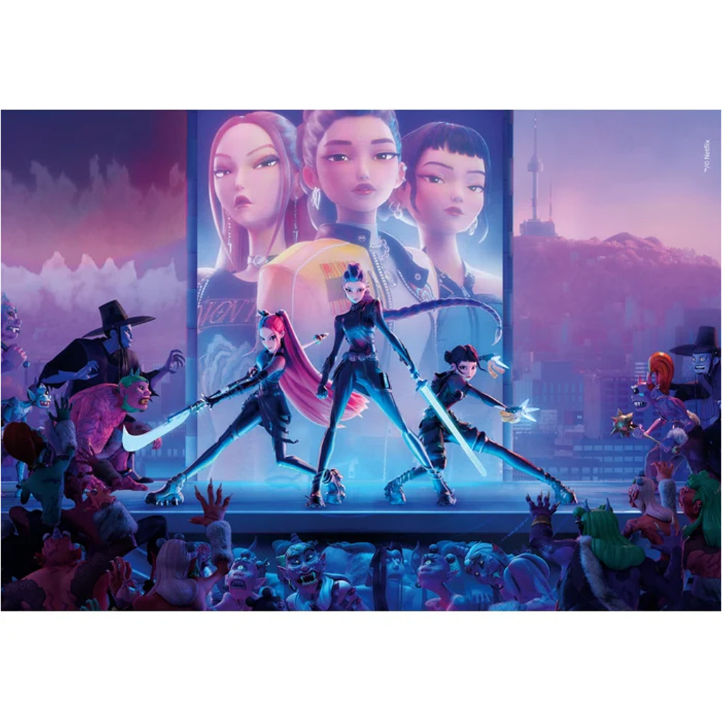 K-POP Demon Hunters kompaktné 1000-dielkové puzzle - Clementoni kép 2