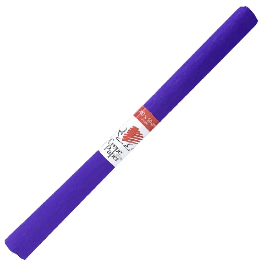 ICO: Fialový krepový papier 200x50cm