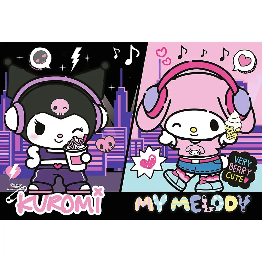Kuromi a My Melody mestský rytmus 160-dielne puzzle - Trefl kép 2
