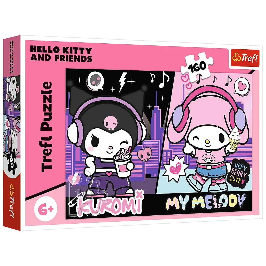 Kuromi a My Melody mestský rytmus 160-dielne puzzle - Trefl