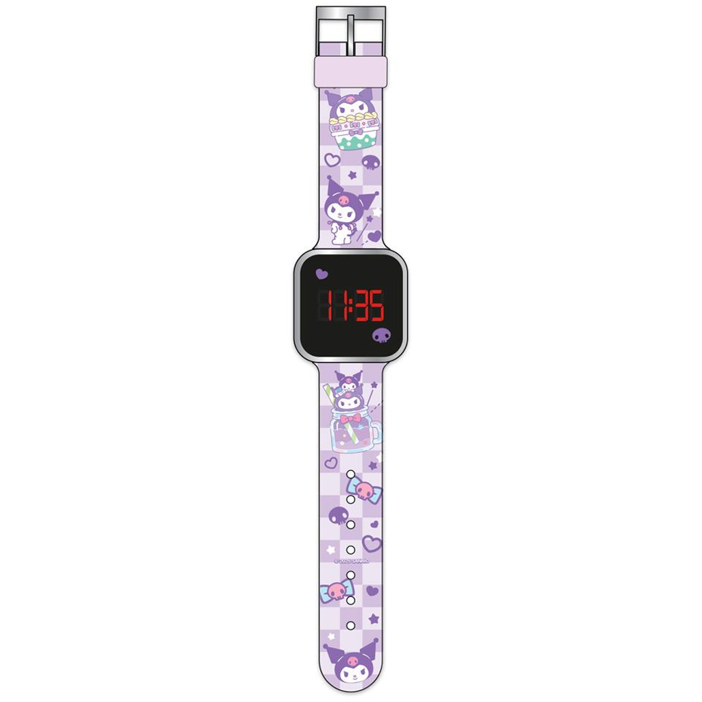 Luna: Kuromi LED-es karóra kép 2