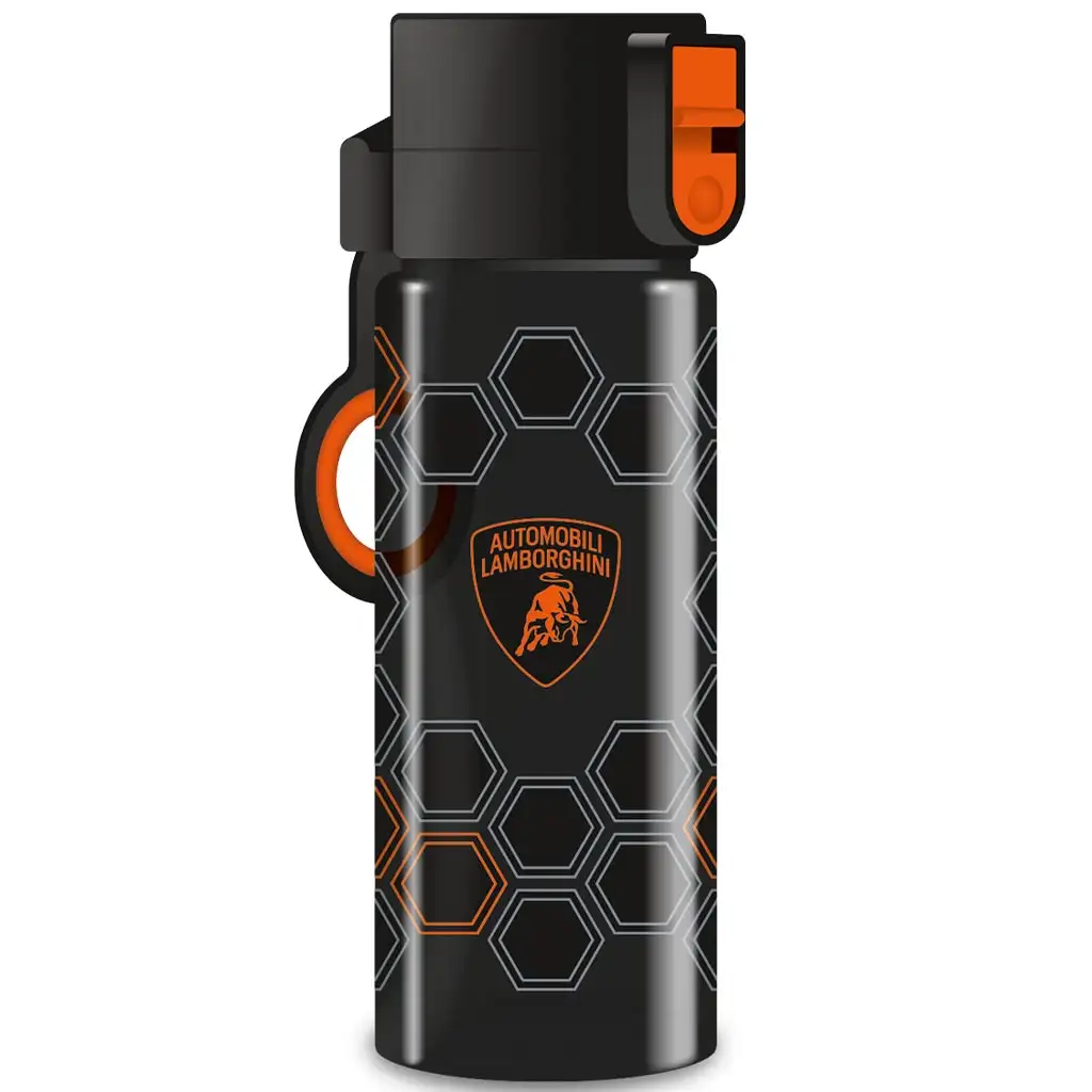 Ars Una: Lamborghini fekete-narancssárga BPA mentes kulacs 475ml kép 1