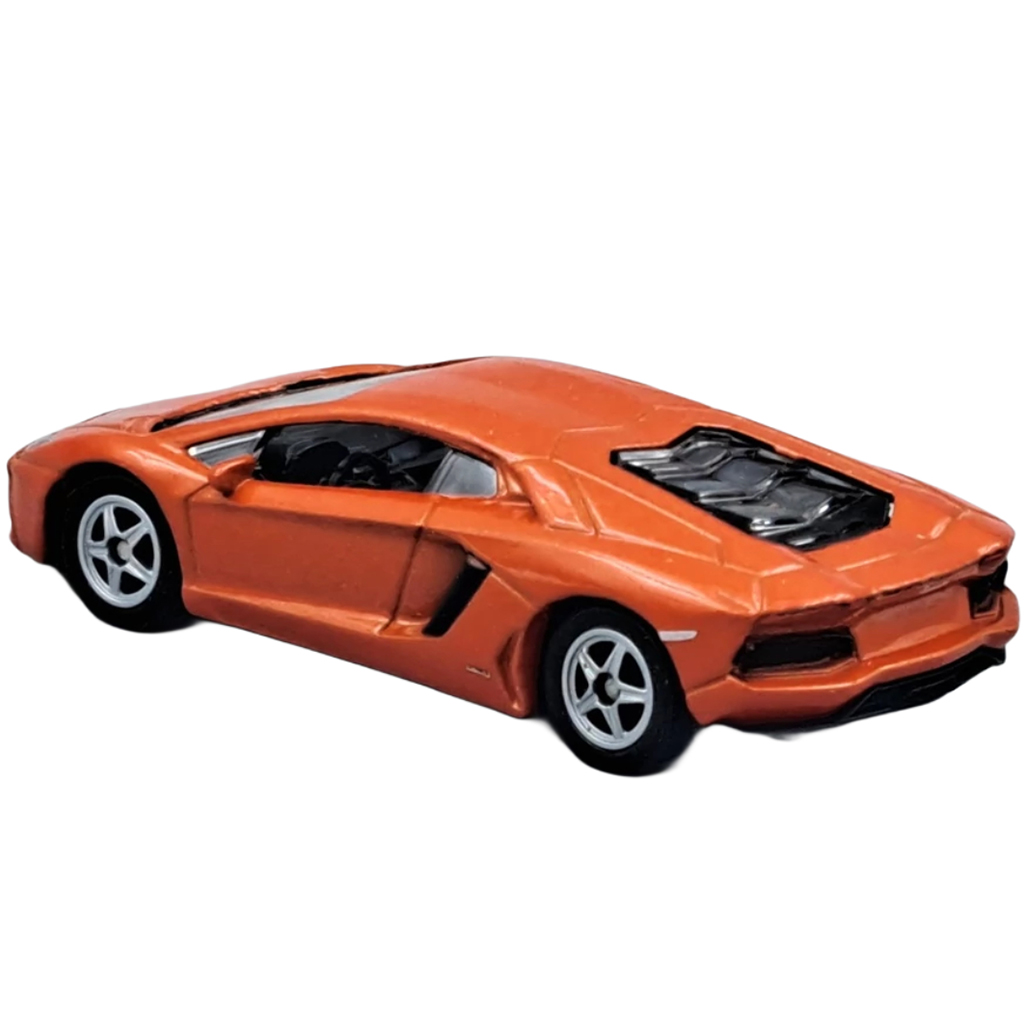 Welly: Lamborghini Aventador oranžový kovový model autíčka 1/64 kép 3