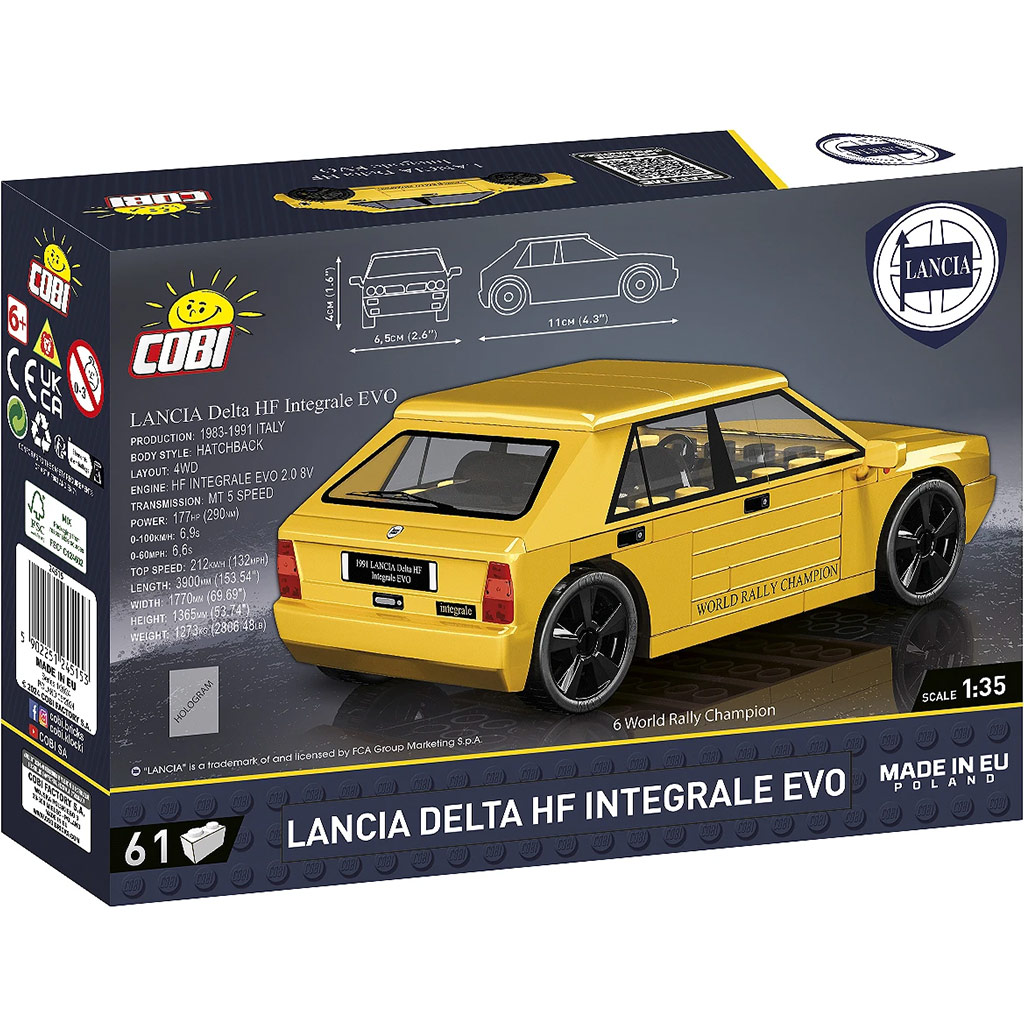 COBI: Stavebnica Lancia Delta HF Integrale EVO (24515) kép 4