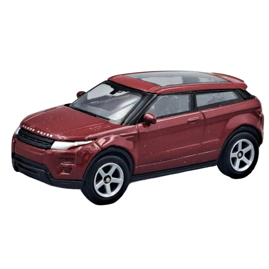 Welly: Kovový model auta Land Rover Evoque bordovej farby, mierka 1:64 kép 2