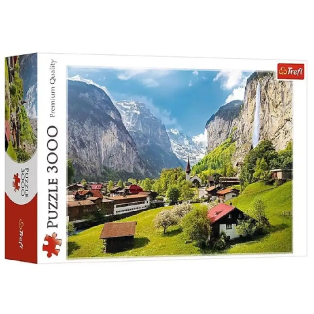 Lauterbrunnen, Švajčiarsko 3000dielne puzzle - Trefl