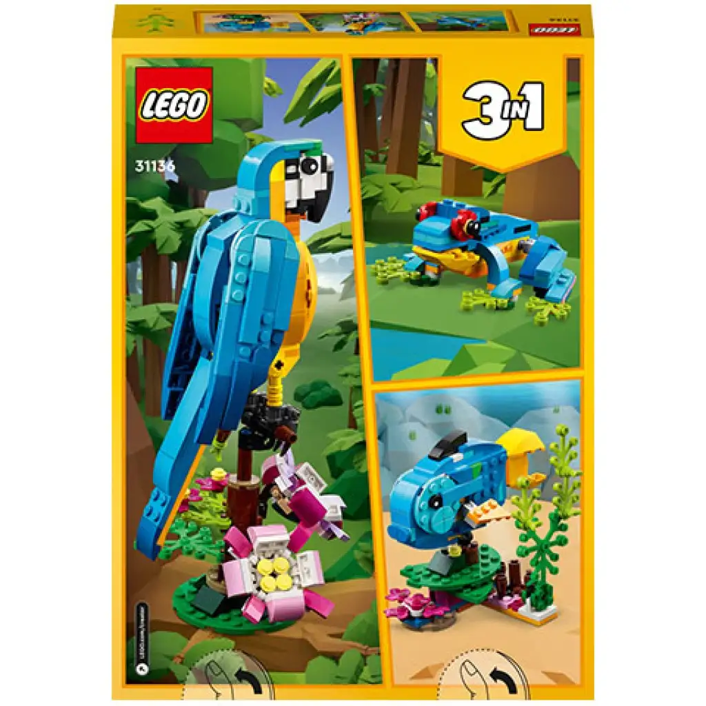 LEGO® Creator: Egzotikus papagáj 3 az 1-ben (31136) kép 2
