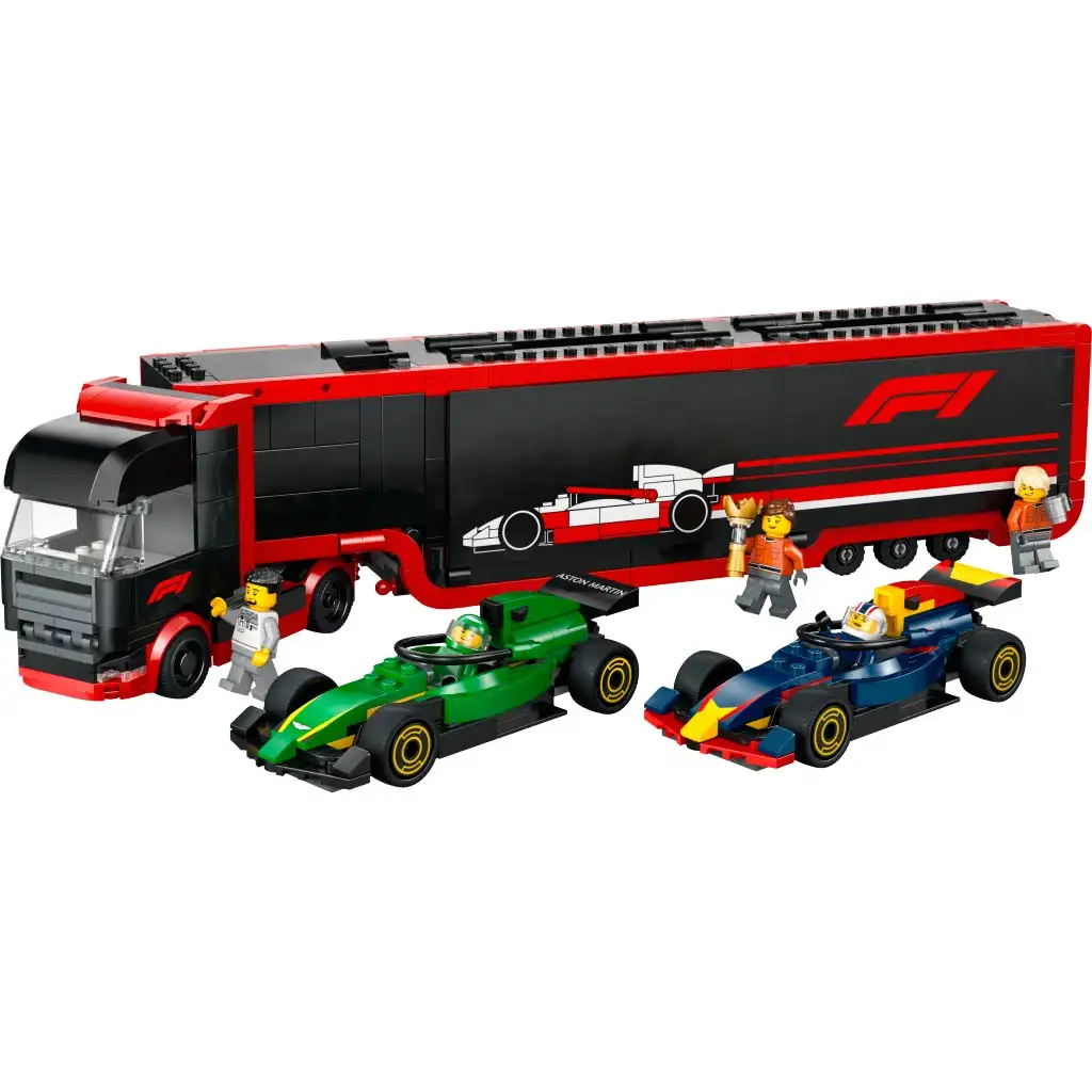 LEGO® City: F1® kamión, RB20 a AMR24 F1® autá s (60445) kép 2