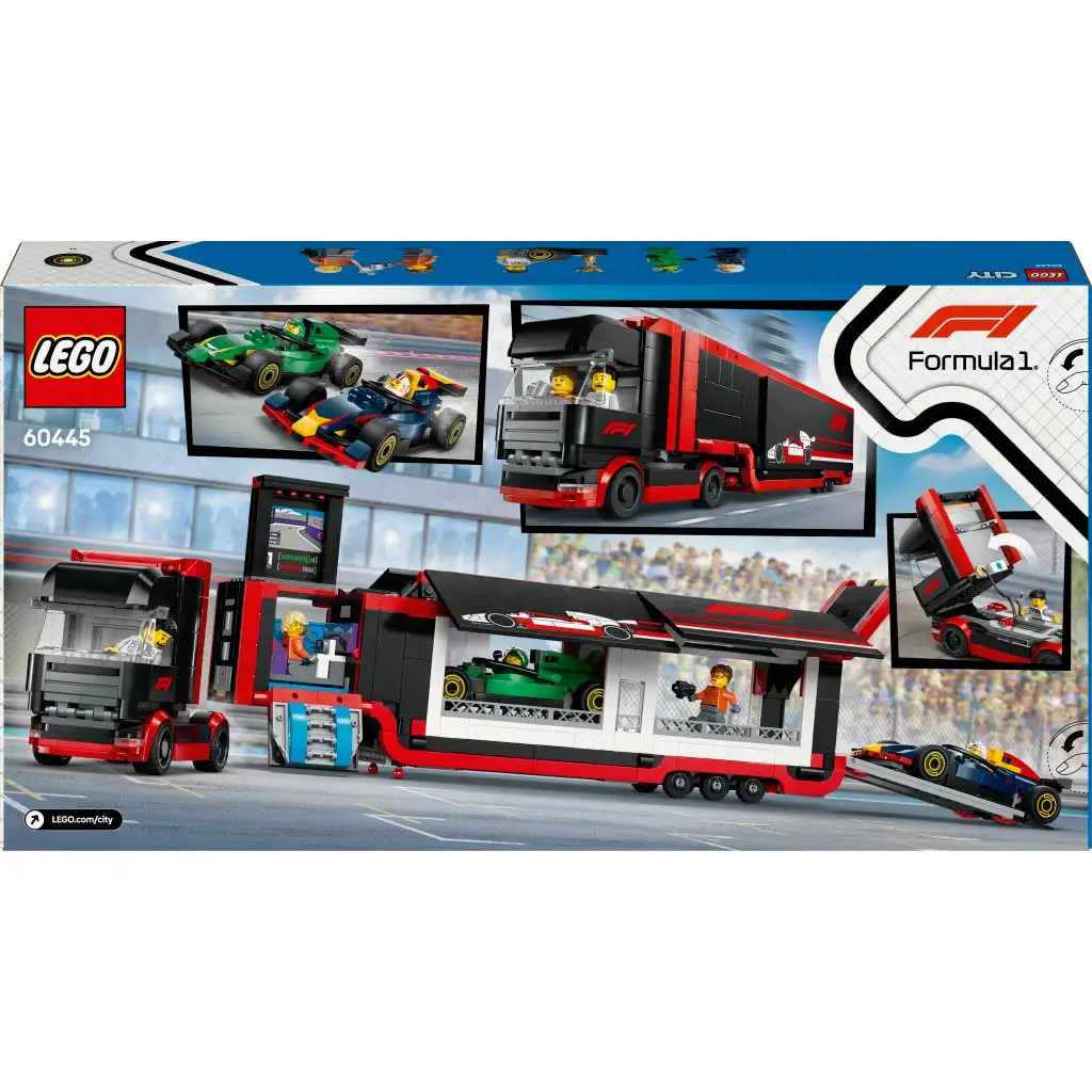 LEGO® City: F1® kamión, RB20 a AMR24 F1® autá s (60445) kép 5