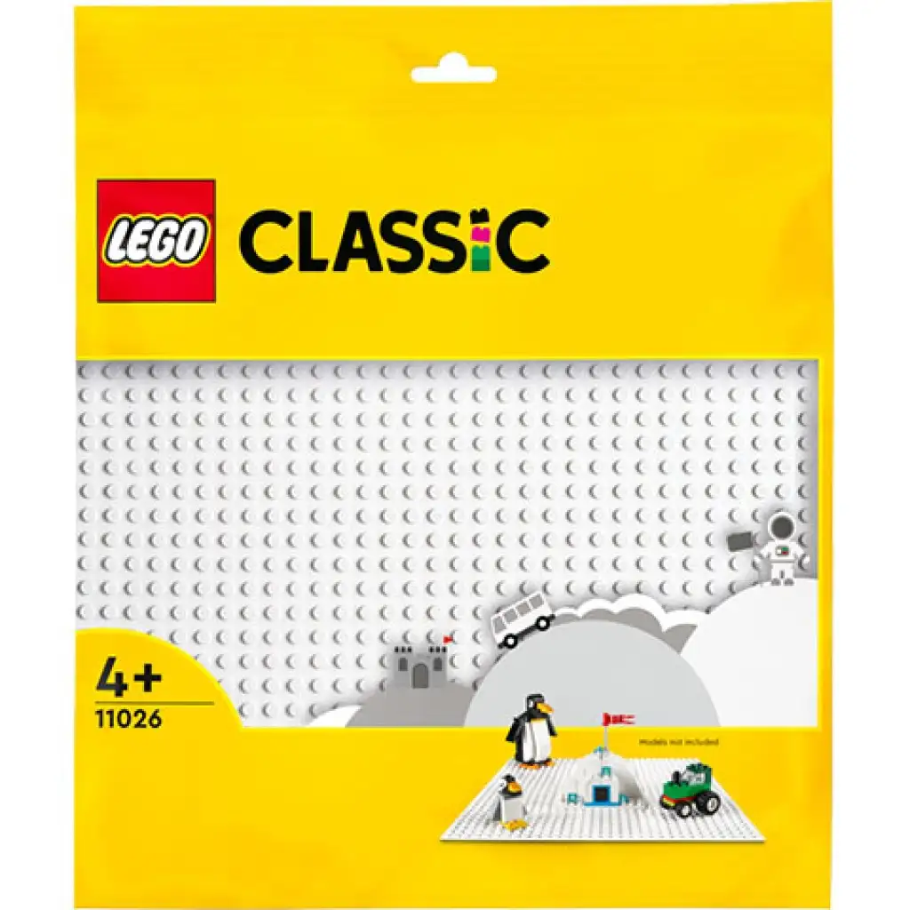 LEGO® Classic: Biela podložka na stavanie 11026