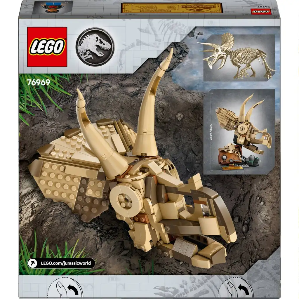 LEGO® Jurassic World: Fosílie dinosaura - Lebka triceratopsa (76959) kép 5