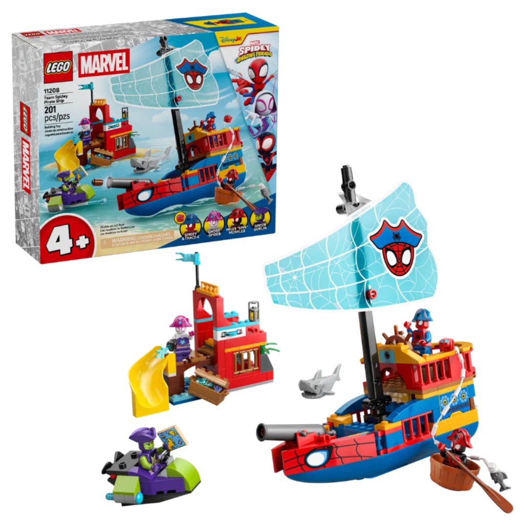 LEGO® Marvel: Pirátska loď pavúčieho tímu (11208)