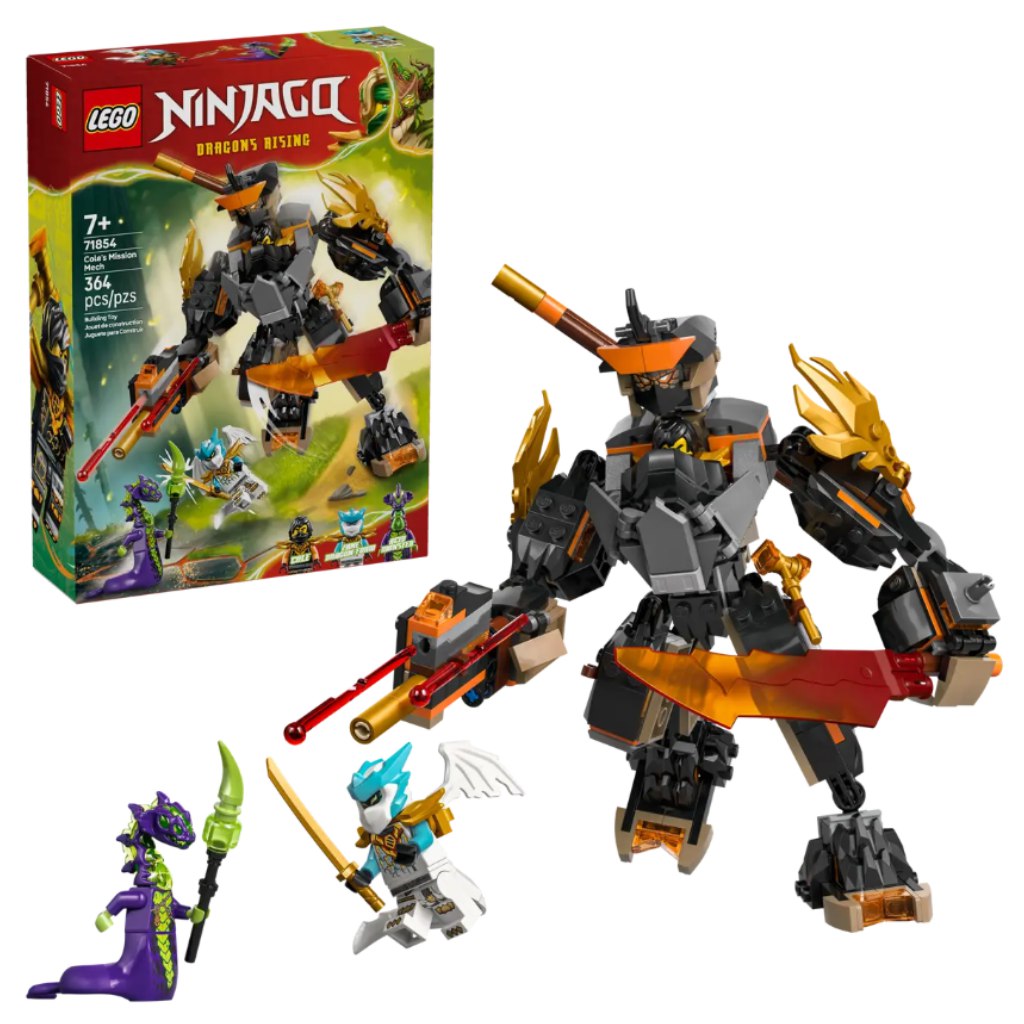 LEGO® Ninjago: Coleova akčná robotická zbroj a Zaneov drak (71854)