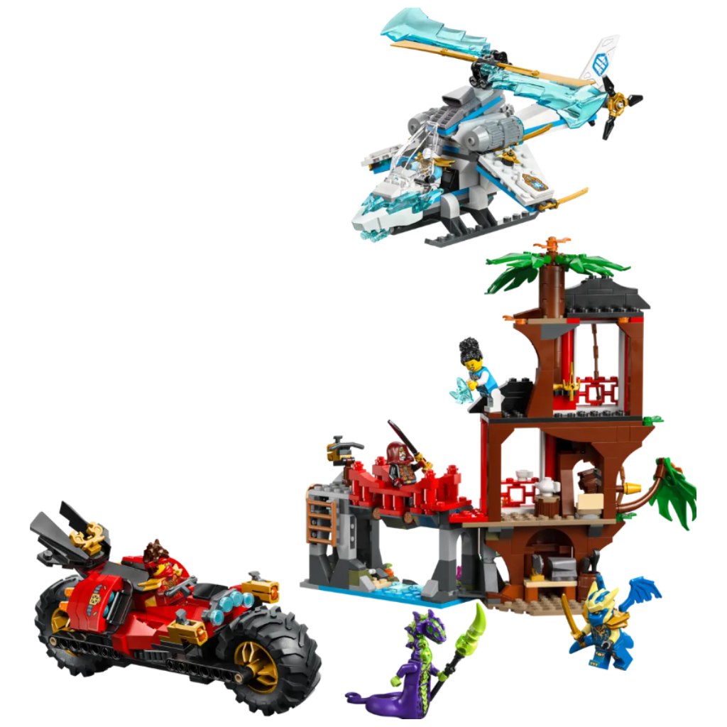 LEGO® Ninjago: Súboj nindža vozidiel pri domčeku na strome (71857) kép 2