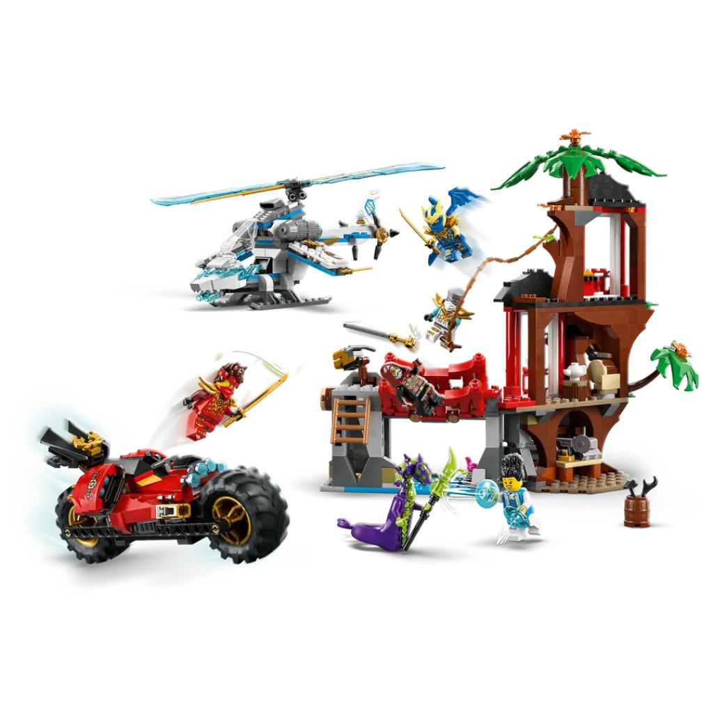 LEGO® Ninjago: Súboj nindža vozidiel pri domčeku na strome (71857) kép 3