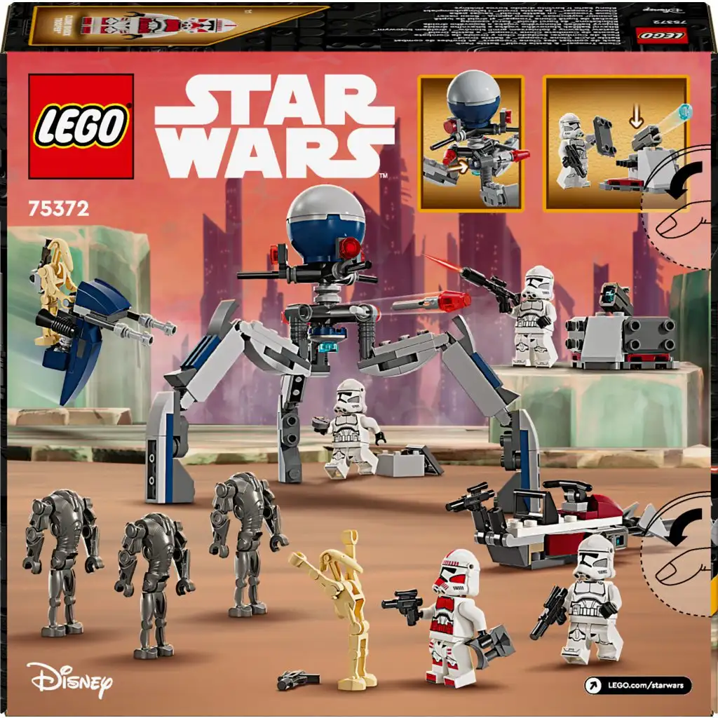 LEGO® Star Wars™: Bojový balíček klonových vojakov™ a bojových droidov™ (75372) kép 6