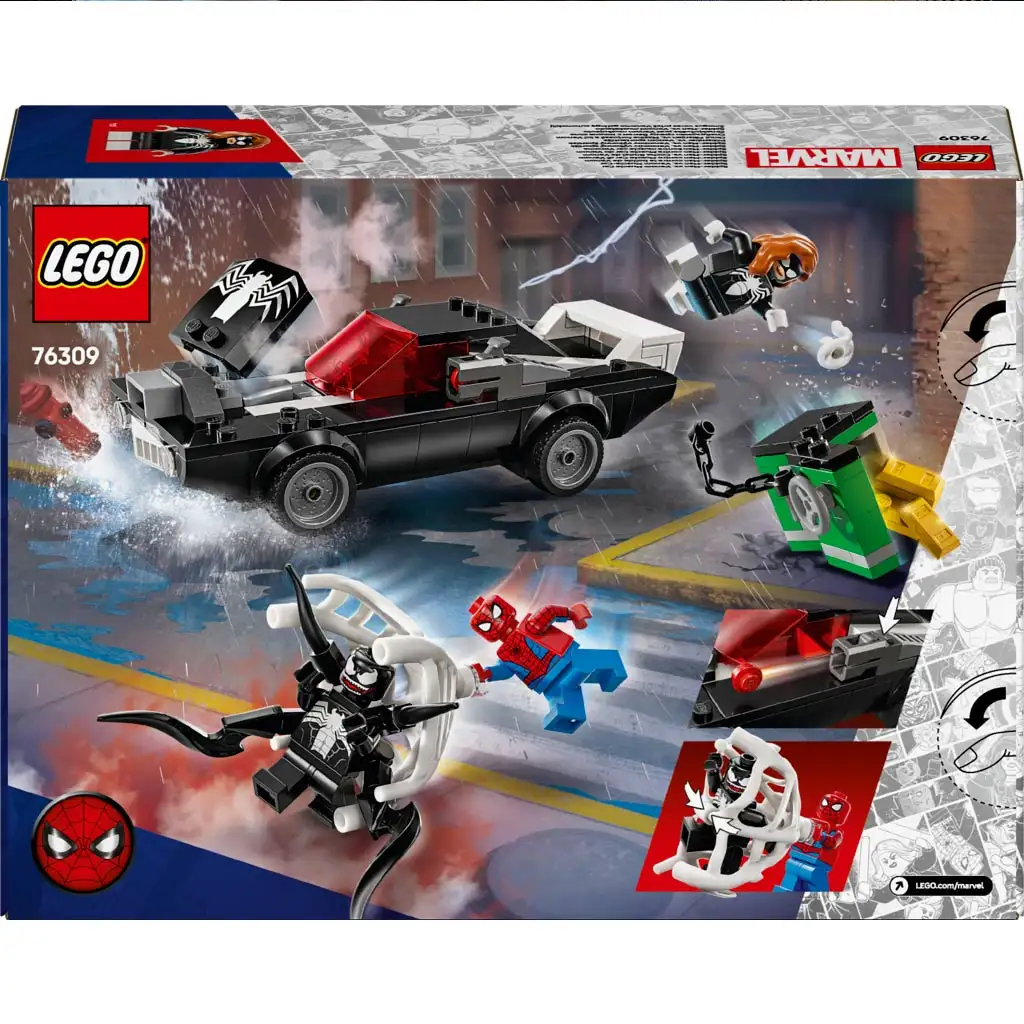 LEGO® Super Heroes: Marvel - Spider-Man vs. Venom športové auto (76309) kép 5