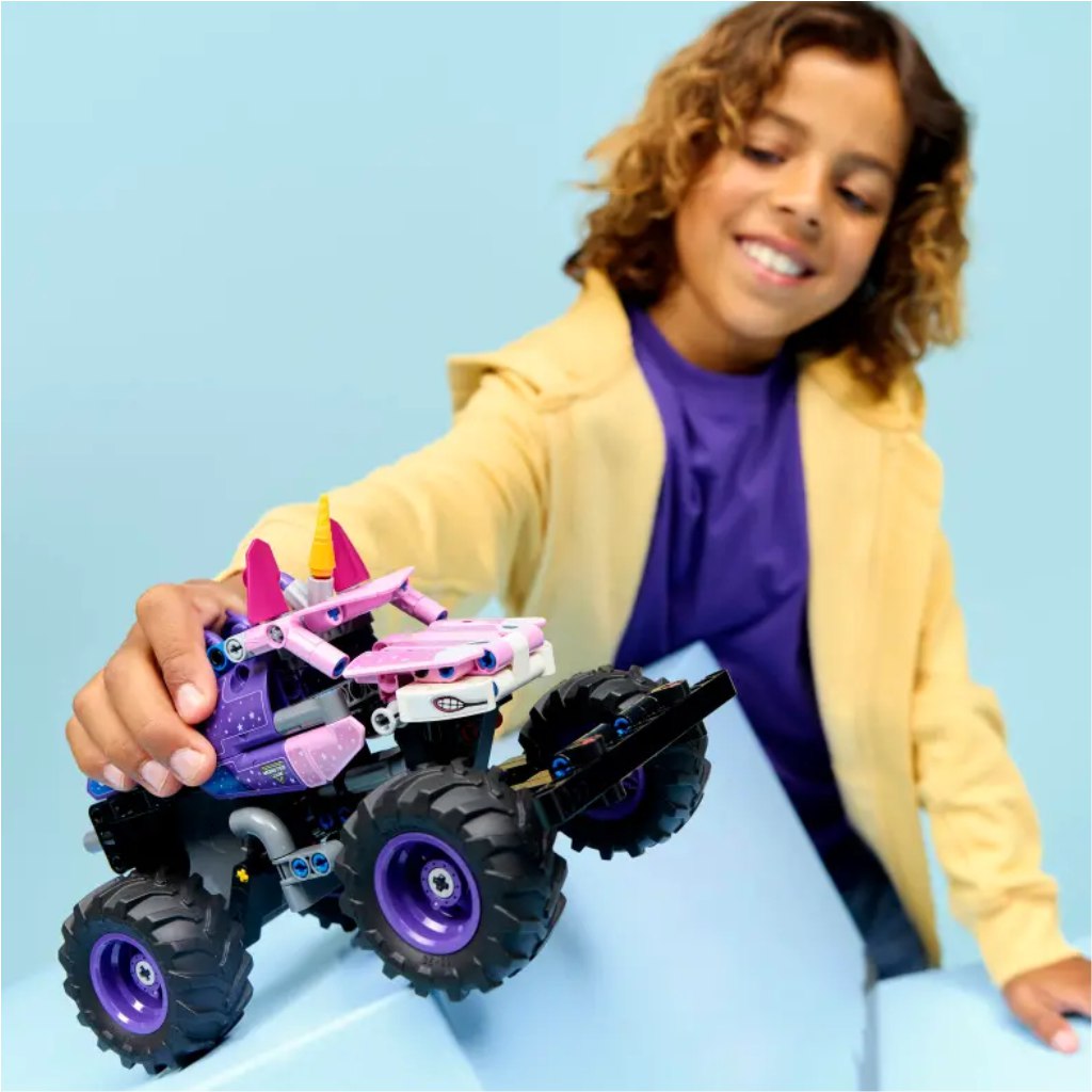 LEGO® Technic: Monster Jam™ Sparkle Smash™ – autíčko na spätný chod (42220) kép 4