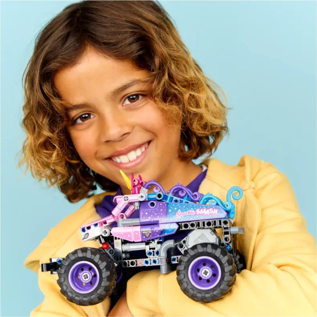 LEGO® Technic: Monster Jam™ Sparkle Smash™ – autíčko na spätný chod (42220) kép 5