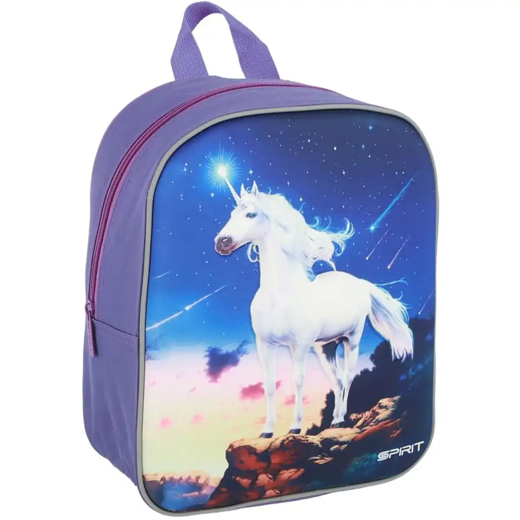 Spirit: Egyszarvú 3D mintás ovis lekerekített hátizsák 30x25x12cm kép 1