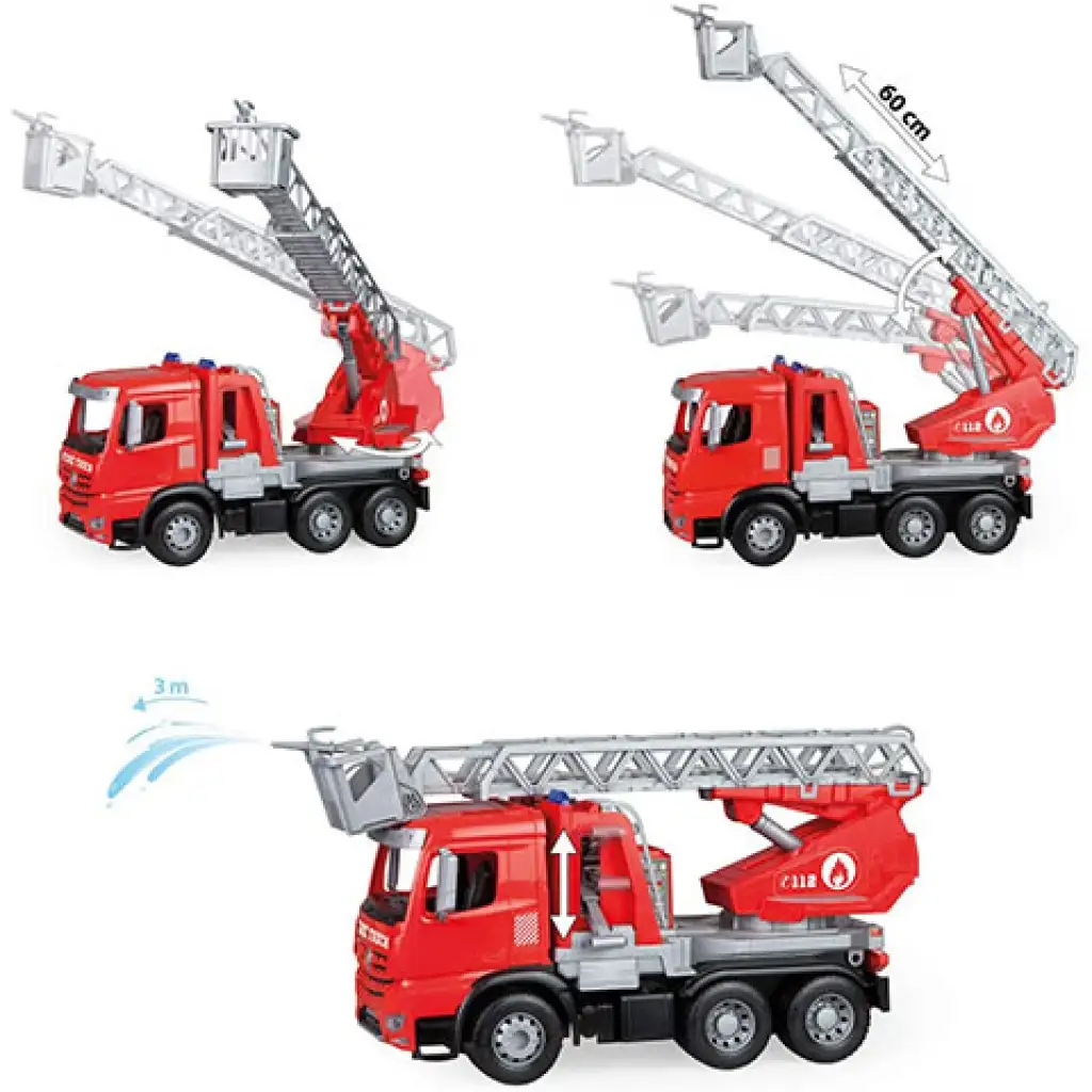 LENA: Mercedes-Bens Arocs létrás tűzoltó 48cm kép 3
