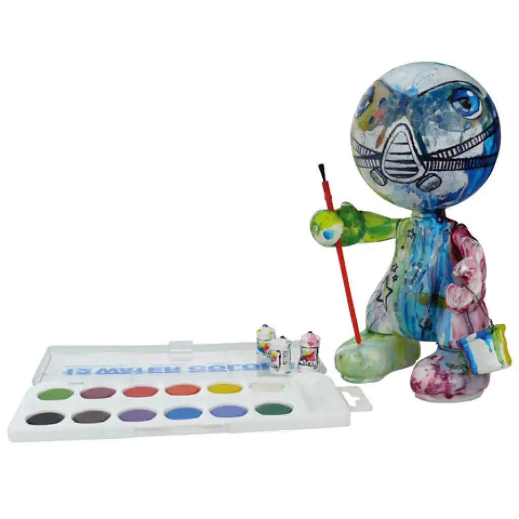 LENA: Empy, sediaca figúrka chlapca na vymaľovanie 18 cm kép 2