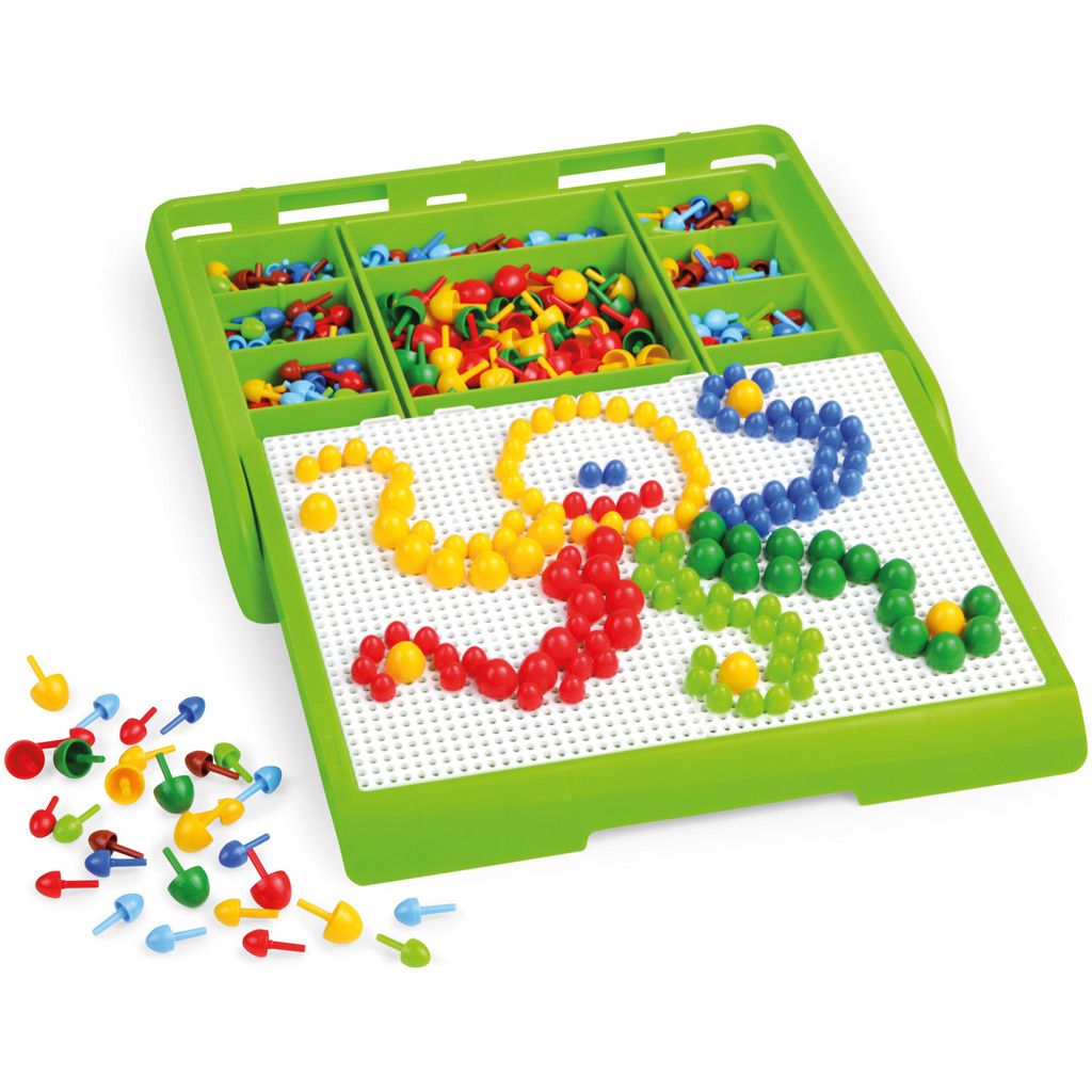 LENA: súprava mozaikových kolíkov v kufríku 10–15 mm, 400 ks kép 2