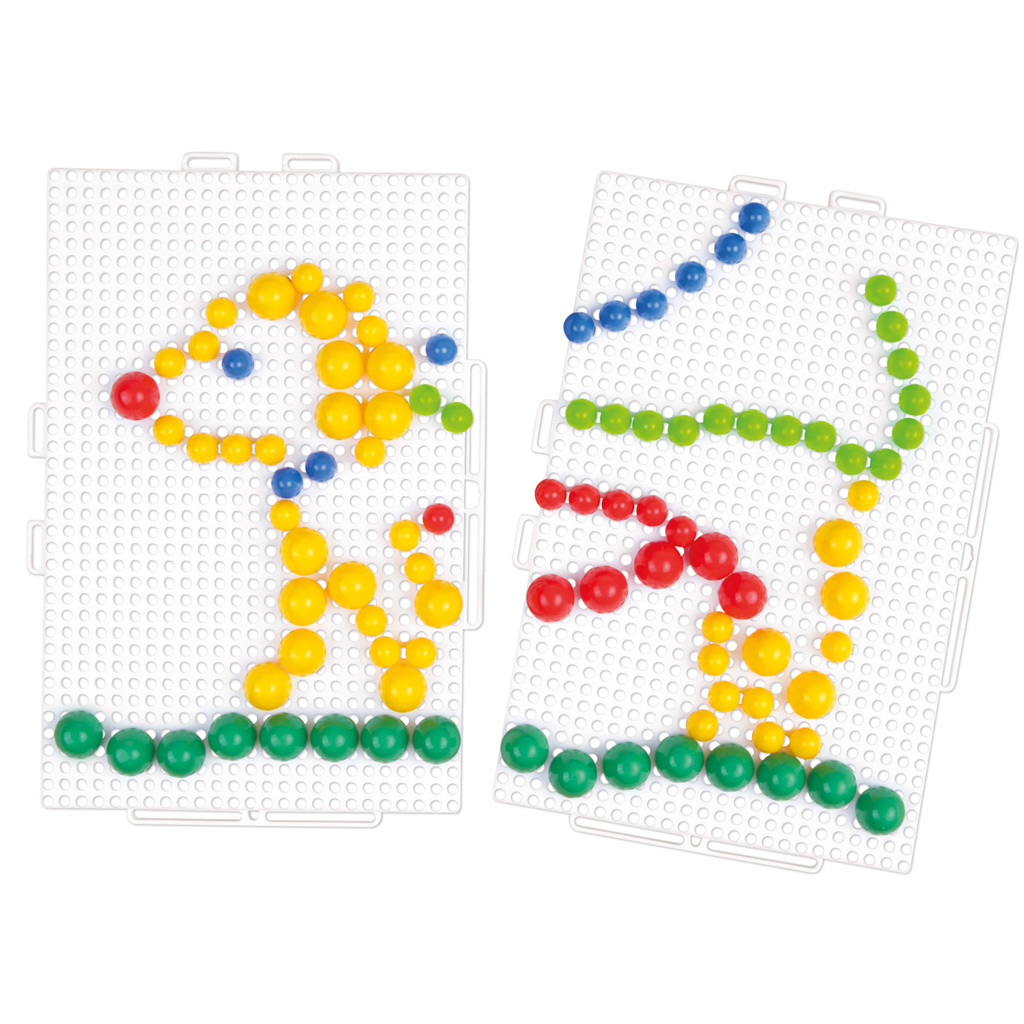 LENA: súprava mozaikových kolíkov v kufríku 10–15 mm, 400 ks kép 3