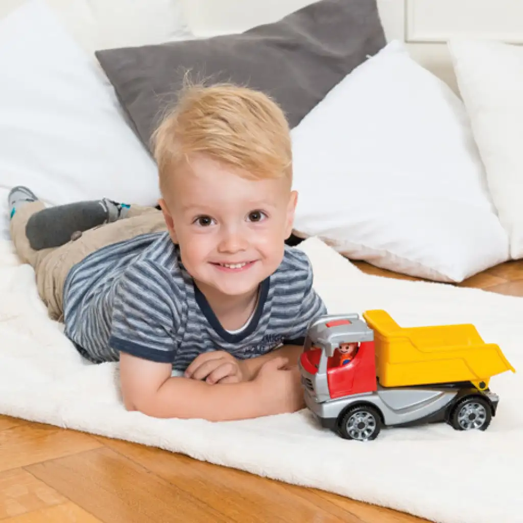 LENA: Truckies sklápač s figúrkou 22 cm kép 4