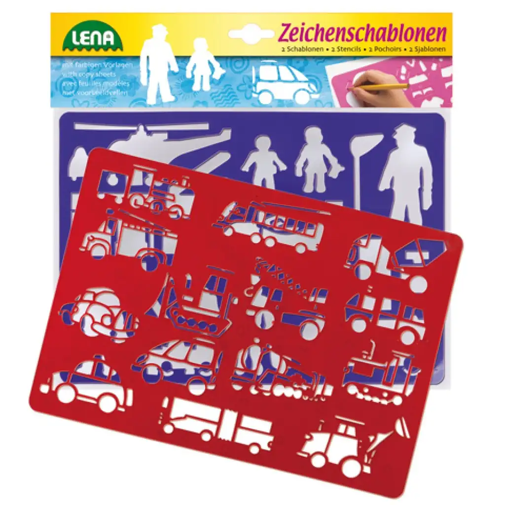 LENA: Vozidlá a ľudia kresliaca šablóna
