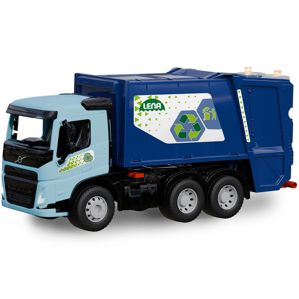 LENA: Worxx Volvo FMX smetiarske auto s boxom 54 cm kép 2