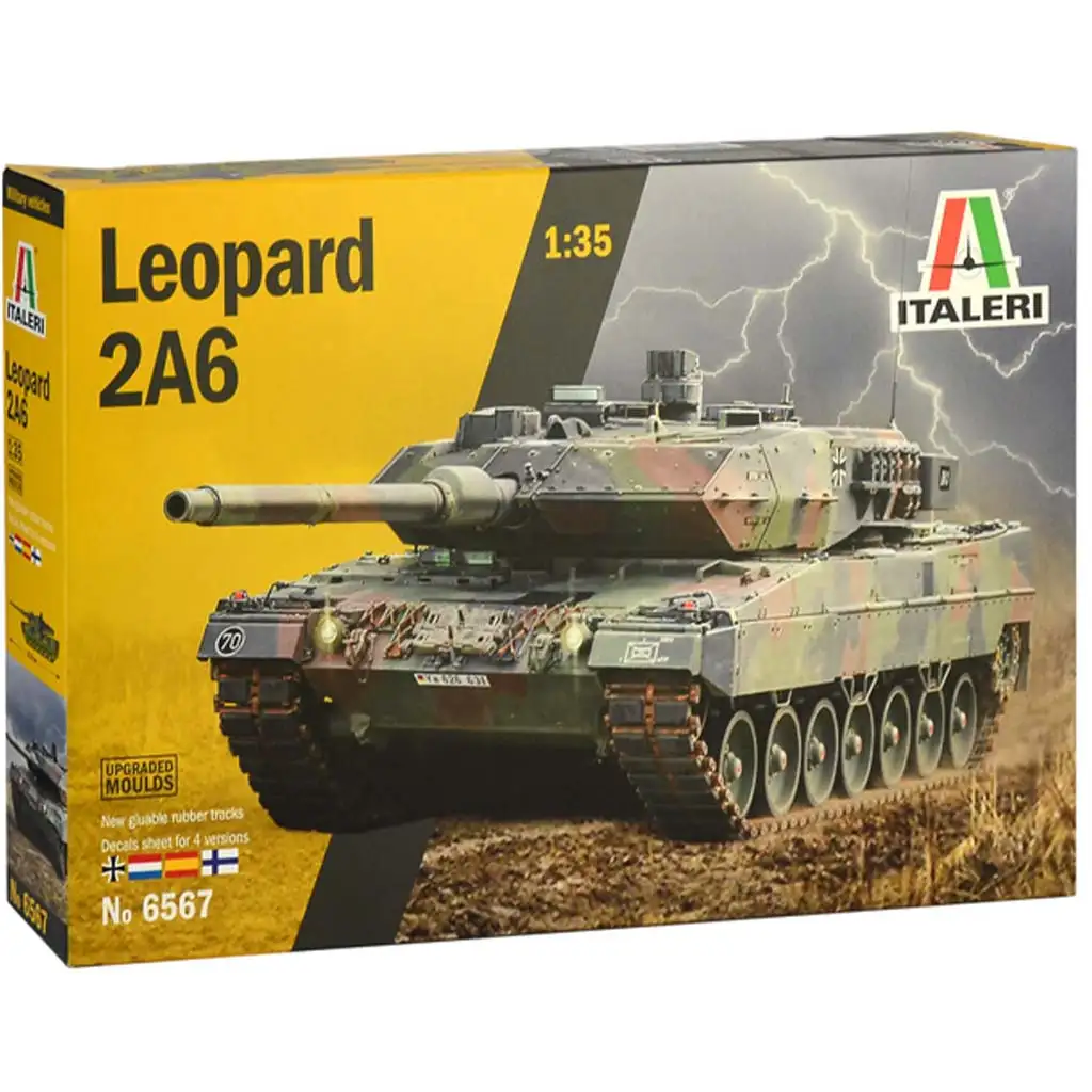 Italeri 1/35 Leopard 2A6 tank makett kép 1