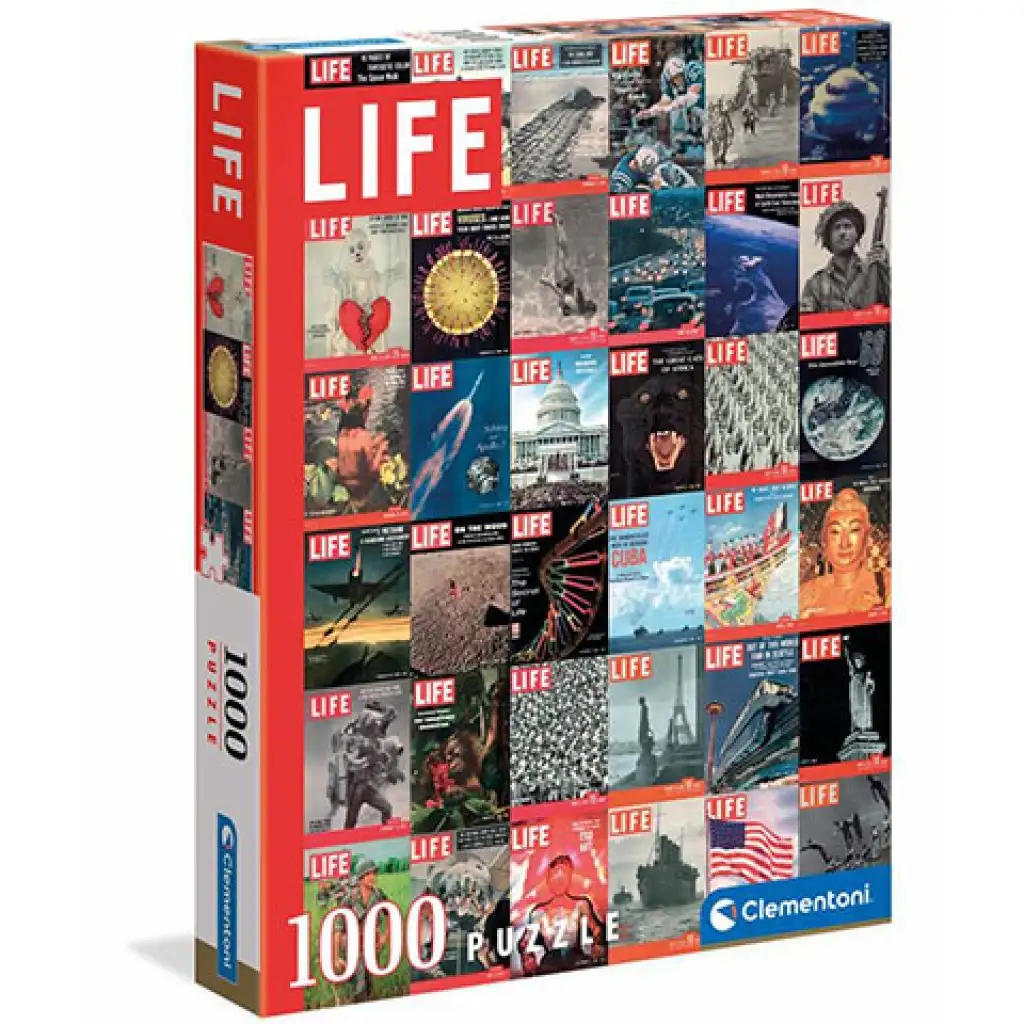 LIFE Magazin: Titulné listy HQC puzzle 1000ks - Clementoni