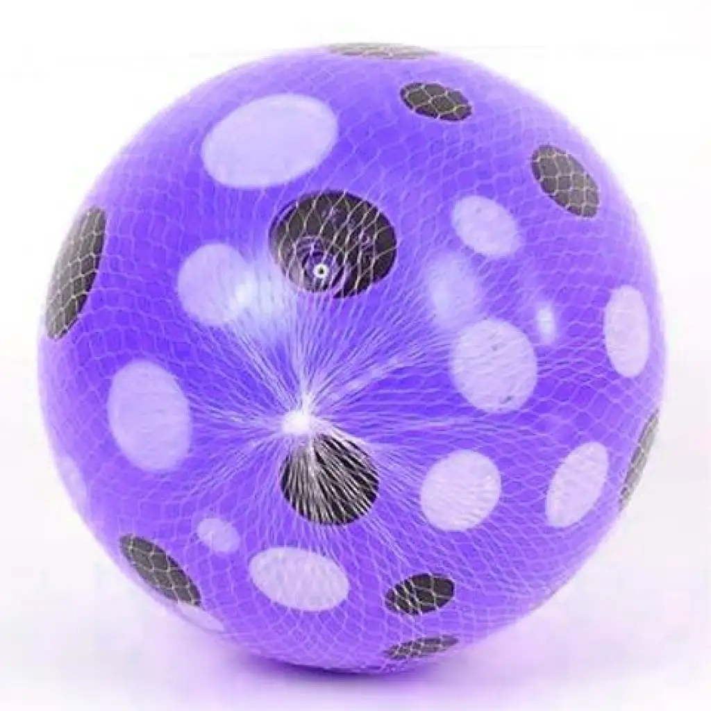 Gumená lopta s bodkovaným vzorom 23 cm v rôznych variantoch
