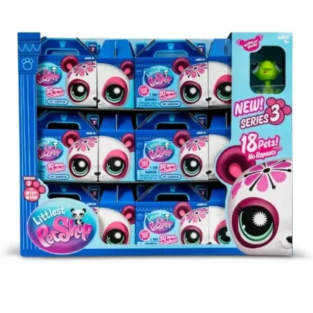 Littlest Pet Shop: Prekvapujúci balíček s 1 figúrkou a doplnkom, séria 3