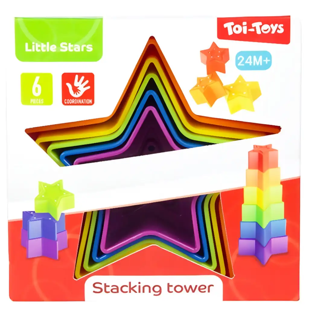 Little Stars: Farebná hviezdičková stavebnica pre bábätká kép 2