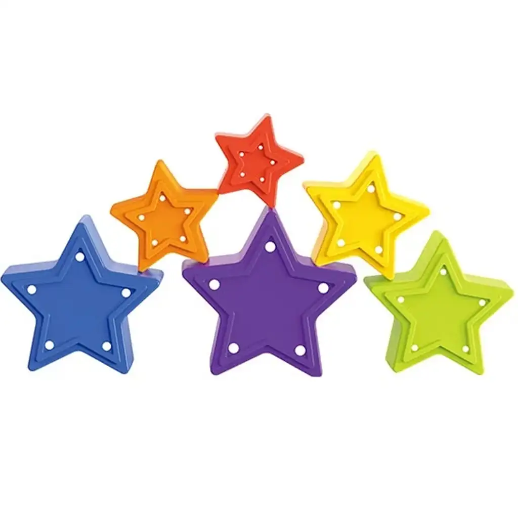 Little Stars: Farebná hviezdičková stavebnica pre bábätká kép 4