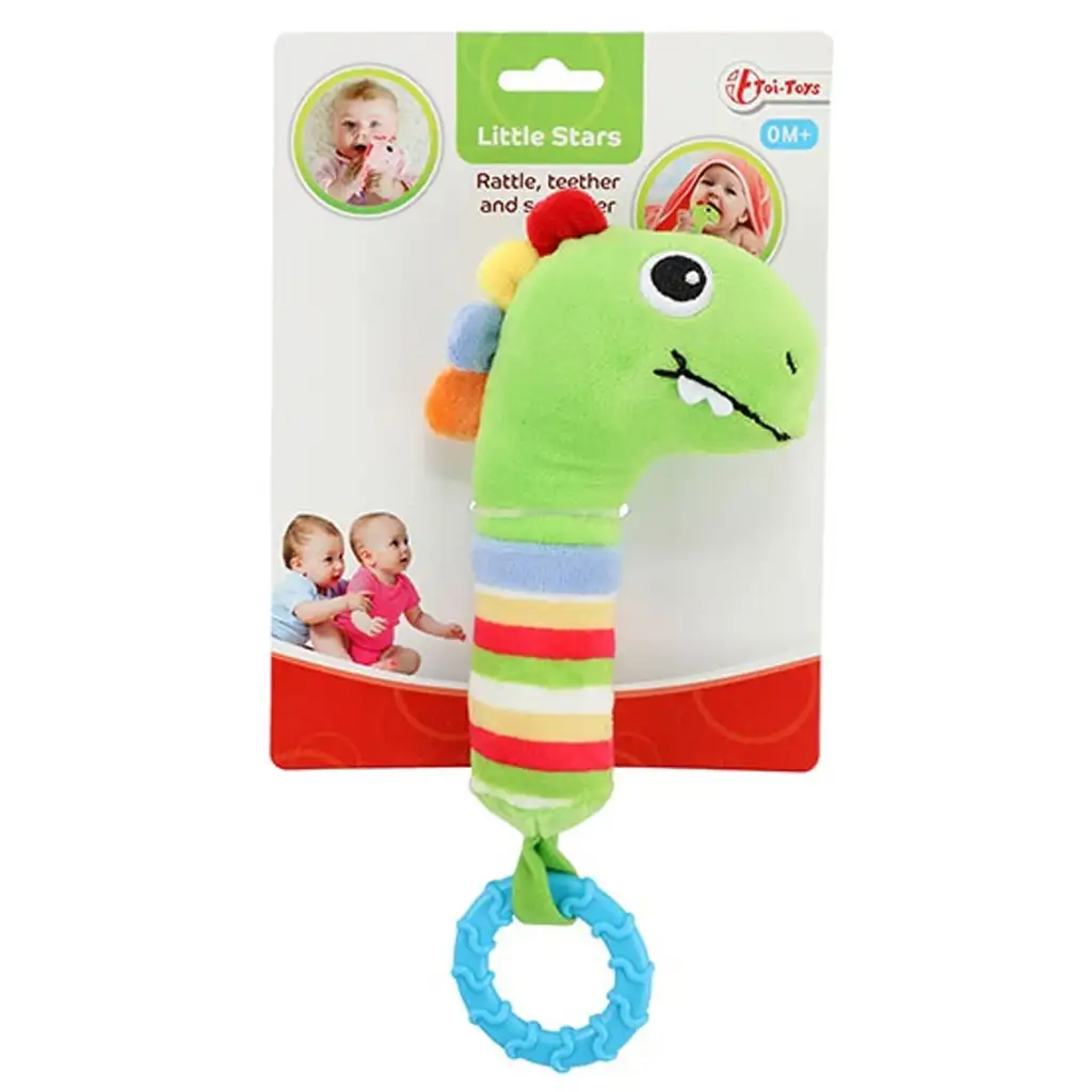 Little Stars: Plyšové hryzátko s dinosaurami kép 2