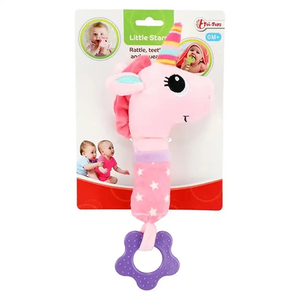 Little Stars: Plyšová hryzačka jednorožec kép 2