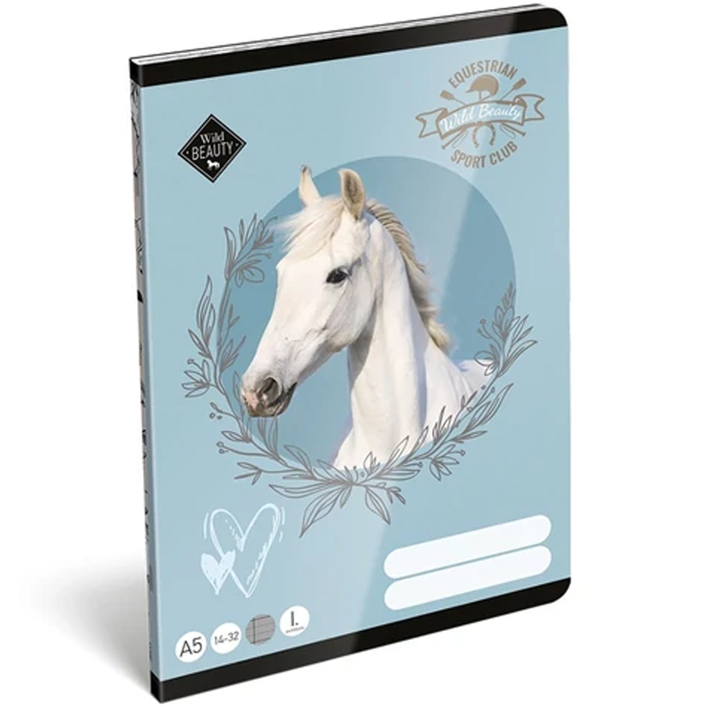 ICO: Lizzysuli Wild Beauty Sport Club 1.osztályos vonalas füzet kép 1