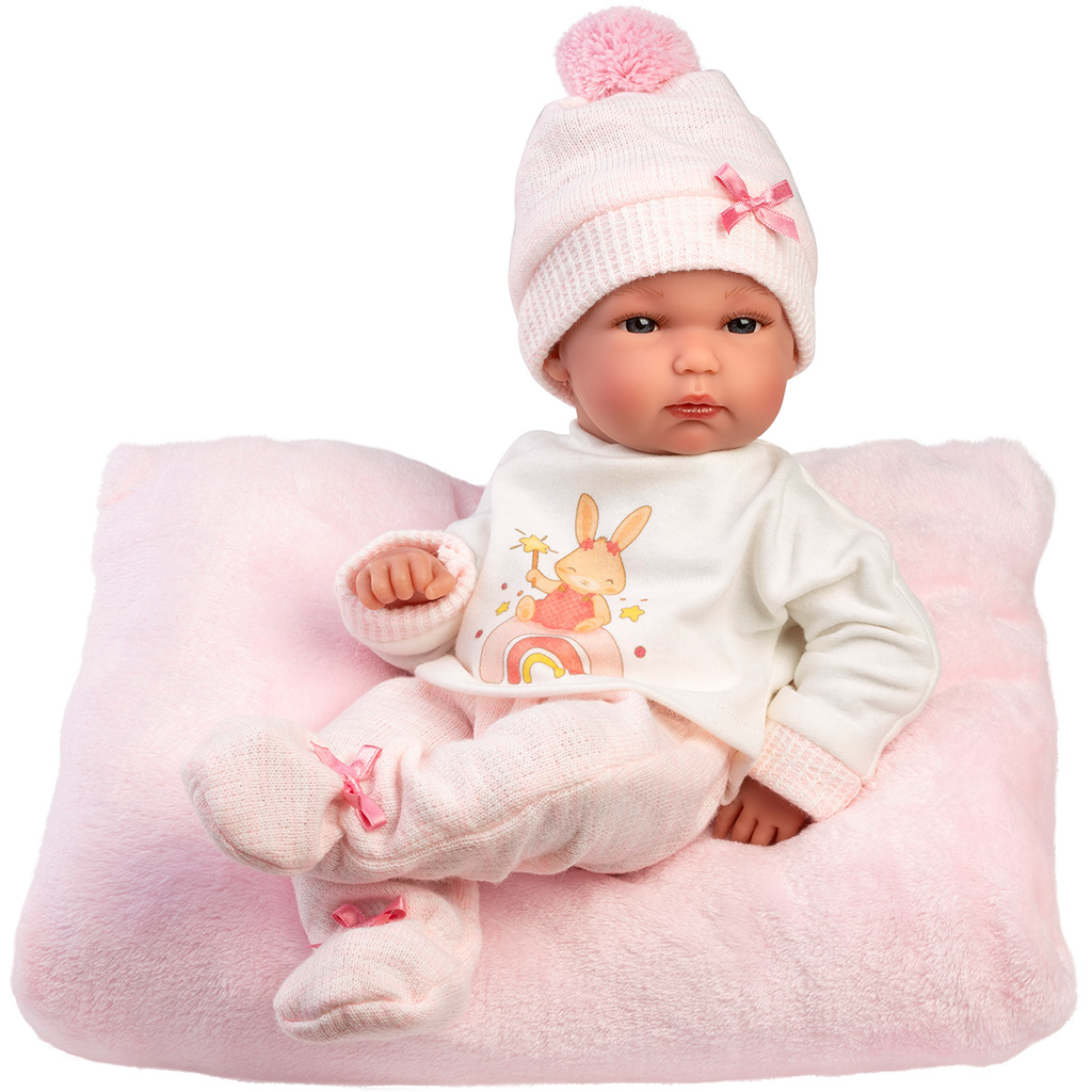 Llorens: Bimba 35 cm novorodenecká bábika s vankúšom kép 2