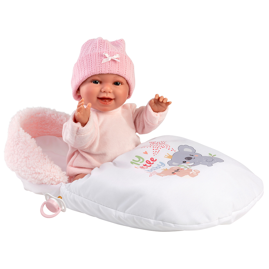 Llorens: Chloe 38 cm plačúca bábika so spacím vakom kép 3
