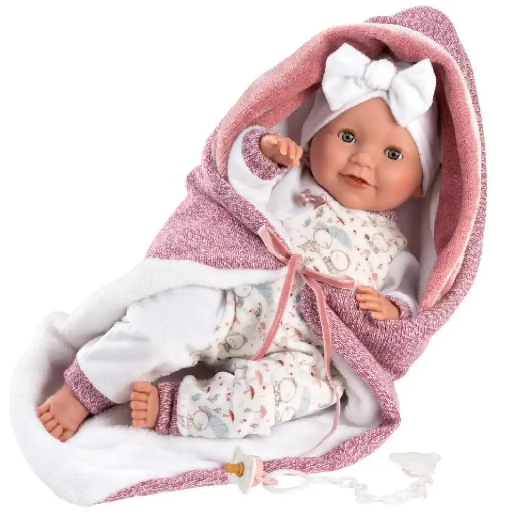 Llorens: Heidi Llorana 42cm plačúca bábika s prikrývkou