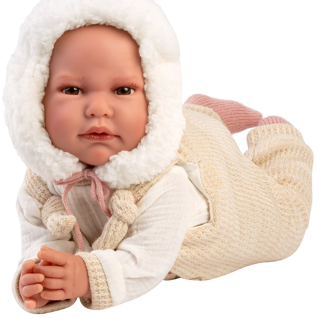 Llorens: Luis, 45 cm plačúca bábika s fľaškou a cumlíkom kép 3