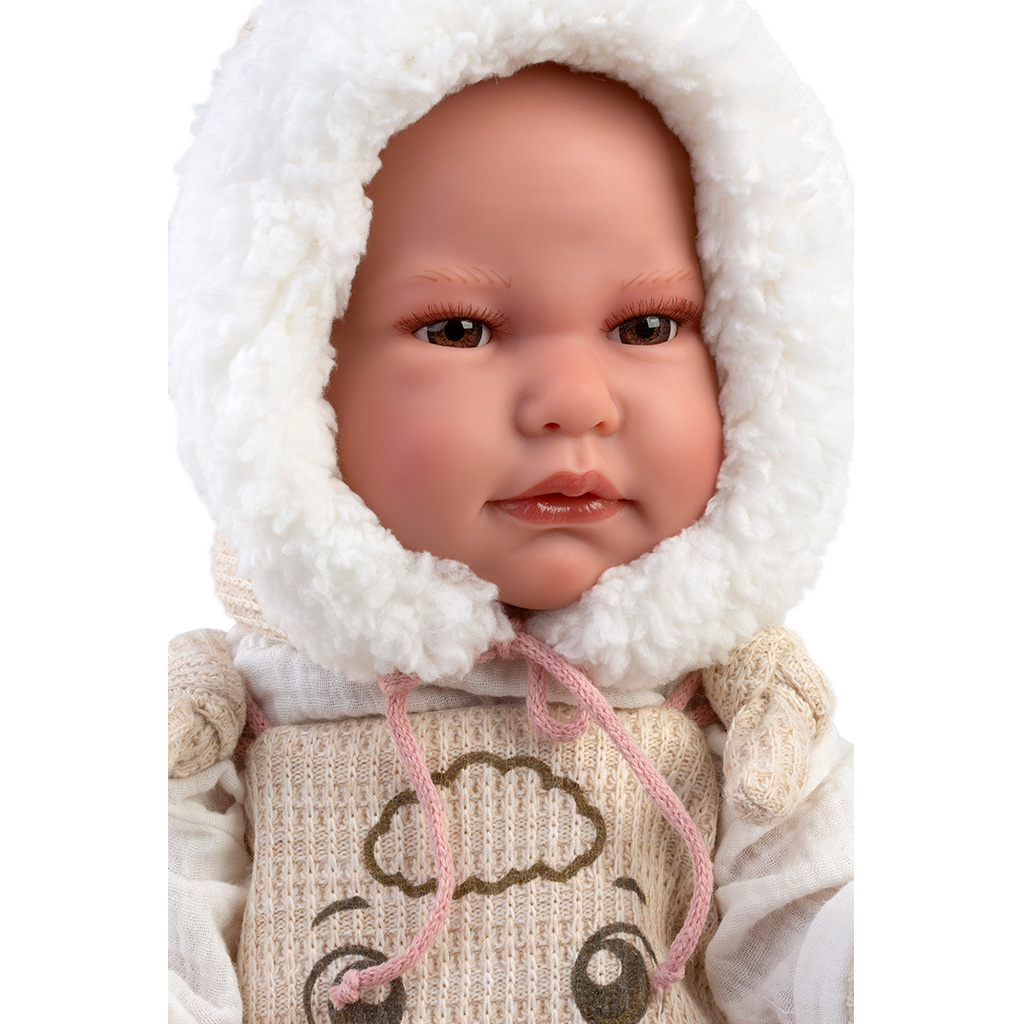 Llorens: Luis, 45 cm plačúca bábika s fľaškou a cumlíkom kép 4