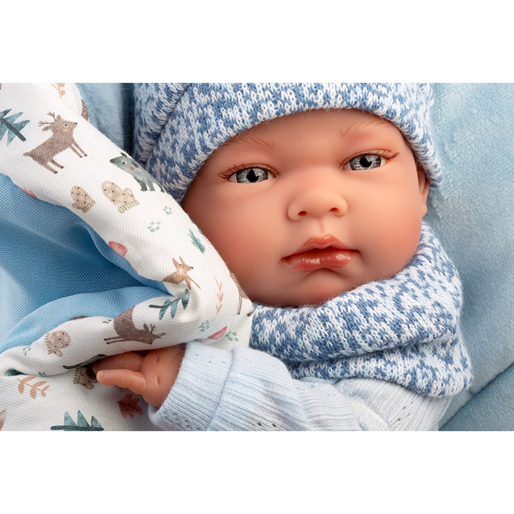 Llorens: Nico, 40 cm novorodenecká bábika so spací﻿m vakom kép 4