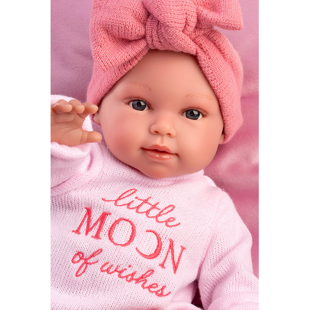 Llorens: Olivia 38 cm plačúca bábika s vankúšom kép 4