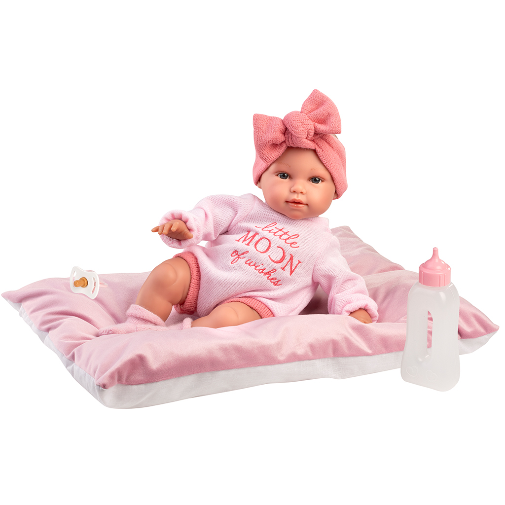 Llorens: Olivia 38 cm plačúca bábika s vankúšom