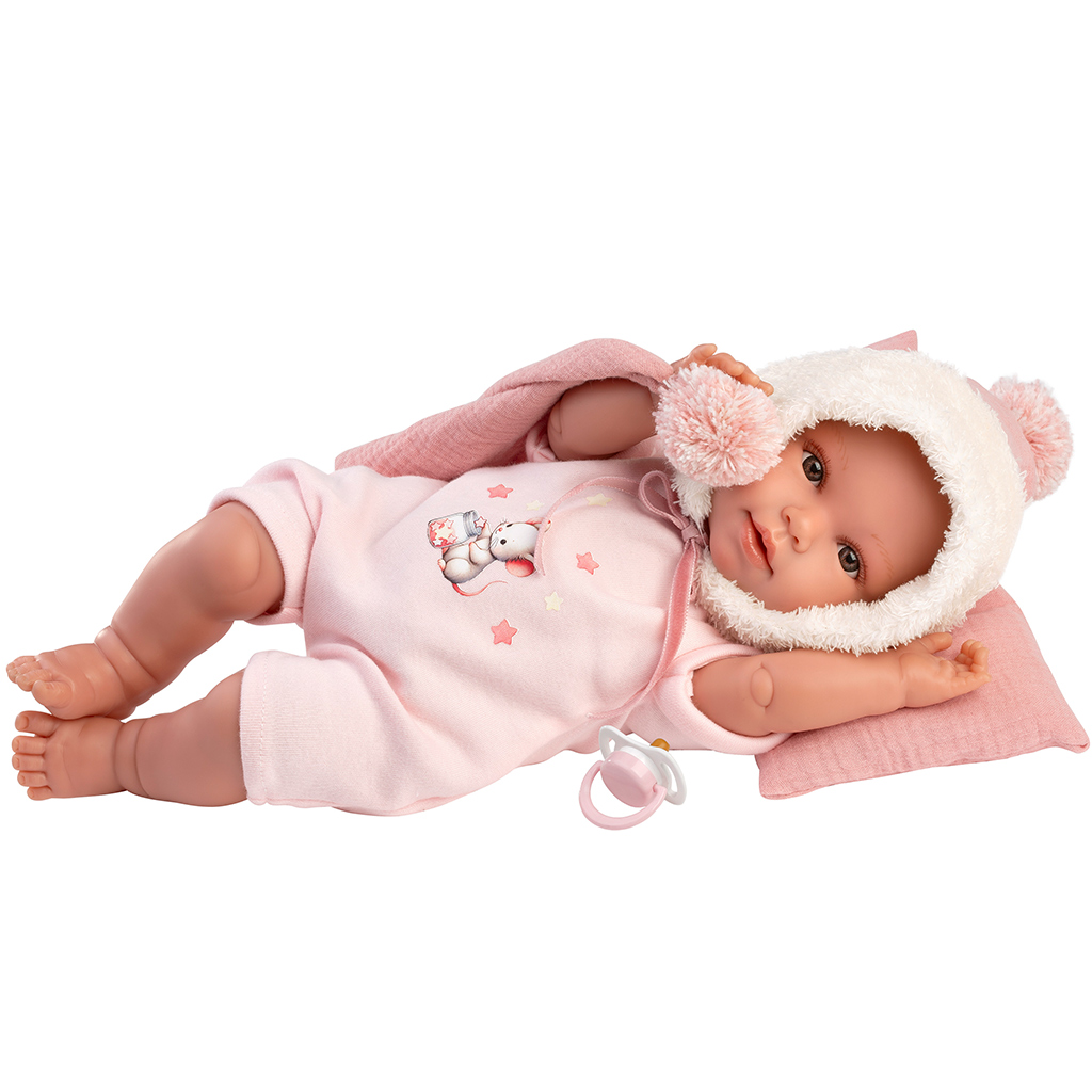 Llorens: Olivia, 38 cm plačúca bábika s prikrývkou kép 3