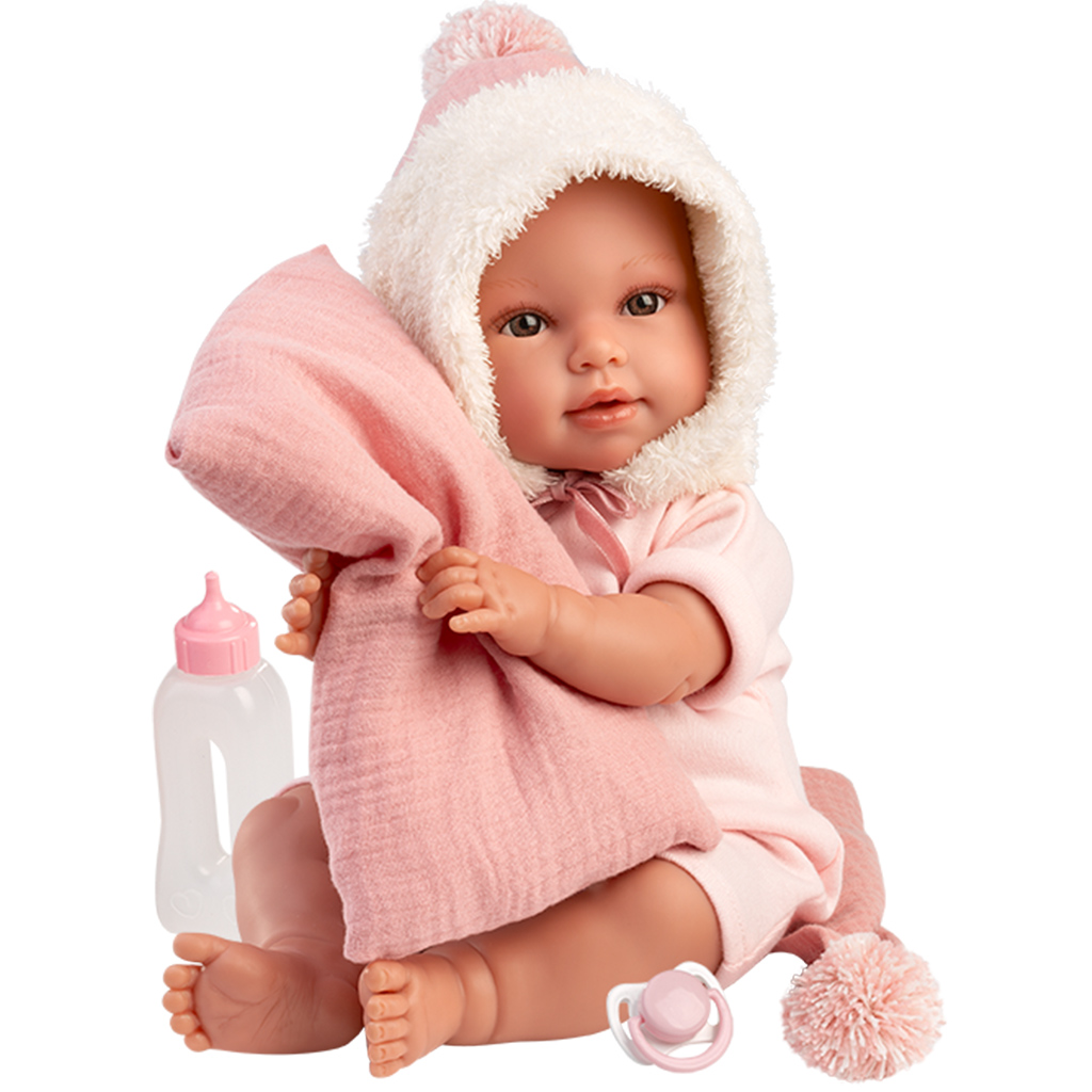 Llorens: Olivia, 38 cm plačúca bábika s prikrývkou kép 4